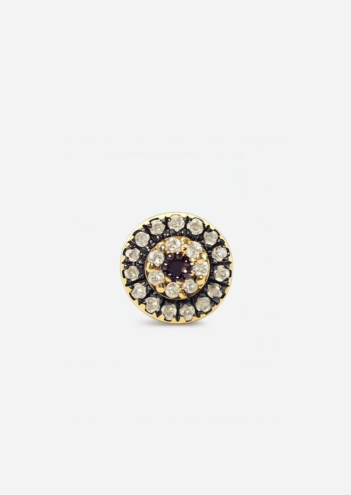 Evil Eye Protector Threaded Flat Back Earring