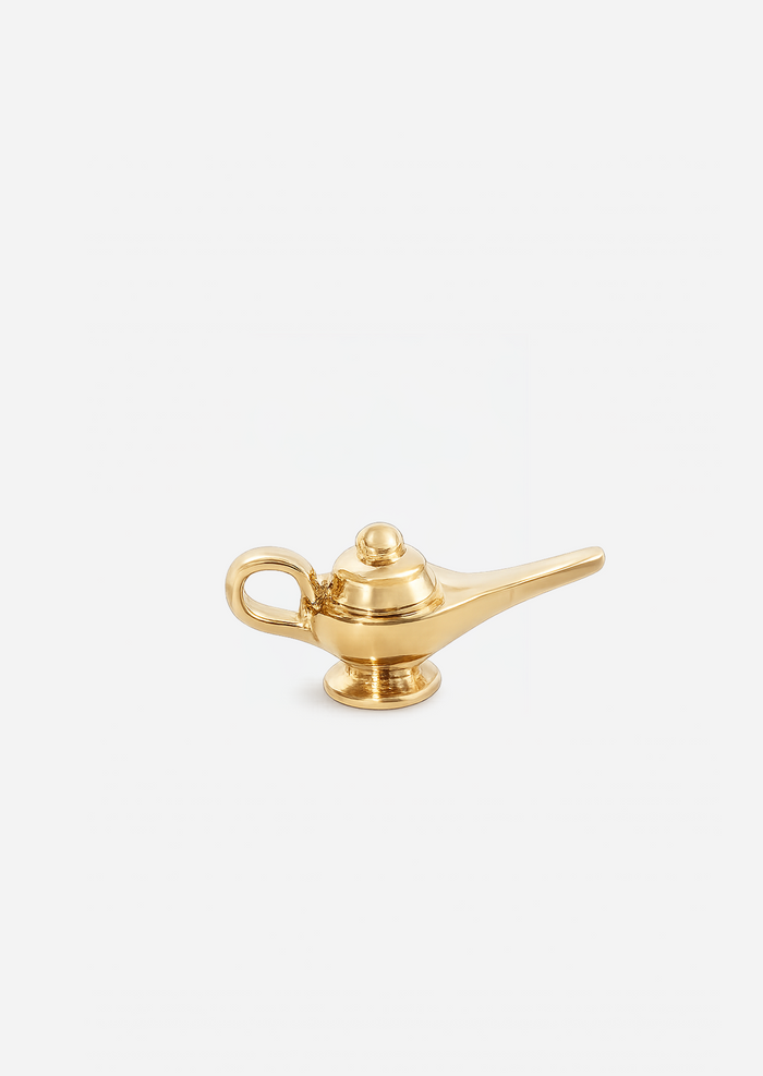 Genie Lamp Threaded Flat Back Earring