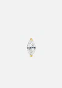 Mini Marquise Diamond Threaded Flat Back Earring