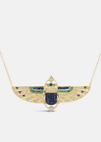 Deco Scarab Necklace