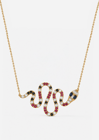 Coral Serpent Necklace