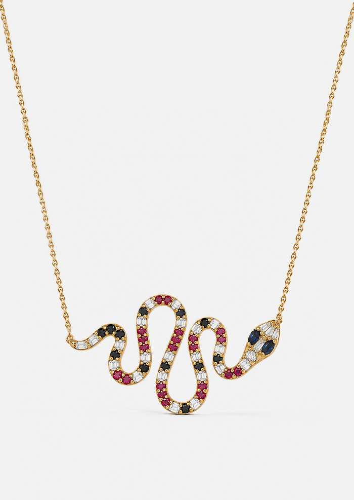 Coral Serpent Necklace