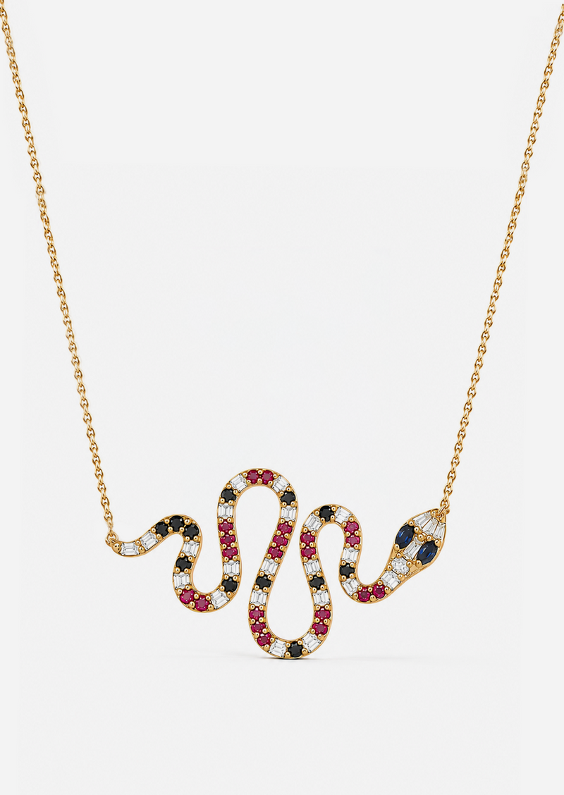 Coral Serpent Necklace