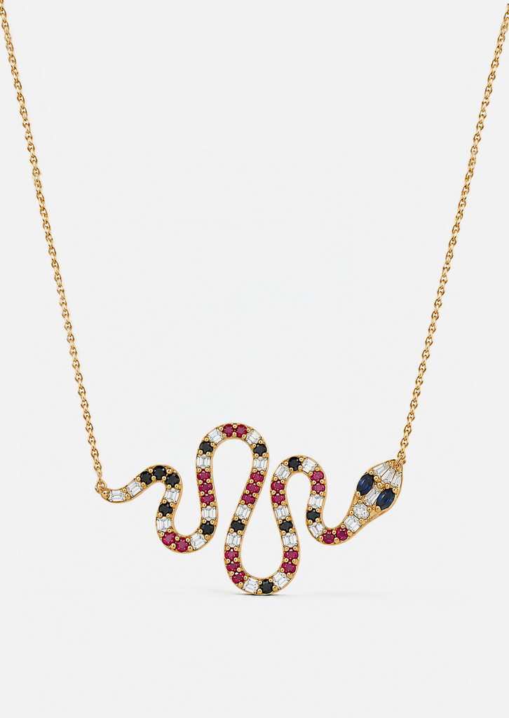 Coral Serpent Necklace