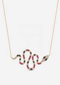 Coral Serpent Necklace
