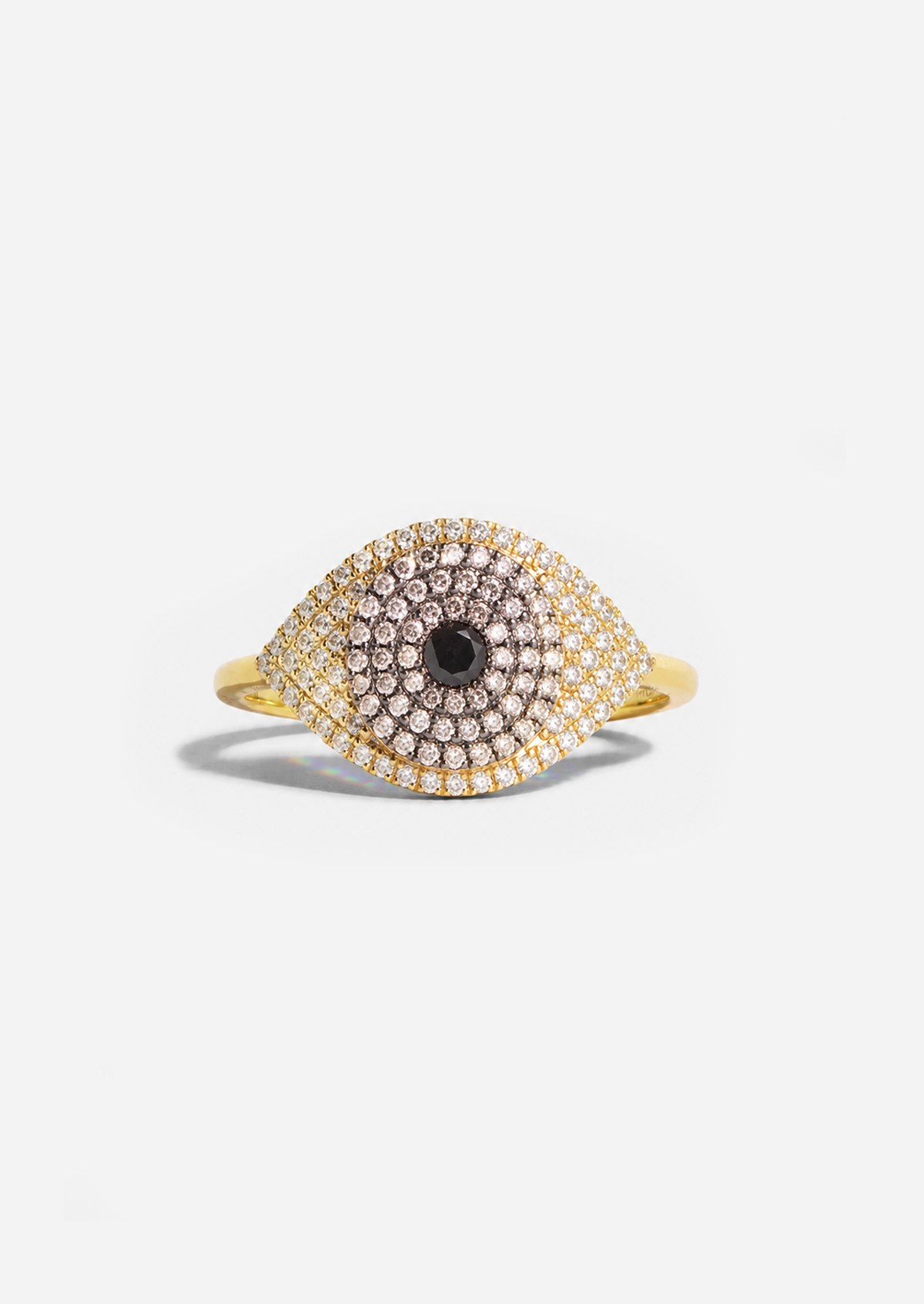 Evil Eye Protector Ring - Brown