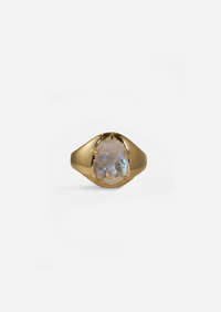 Moonstone Buddha Ring