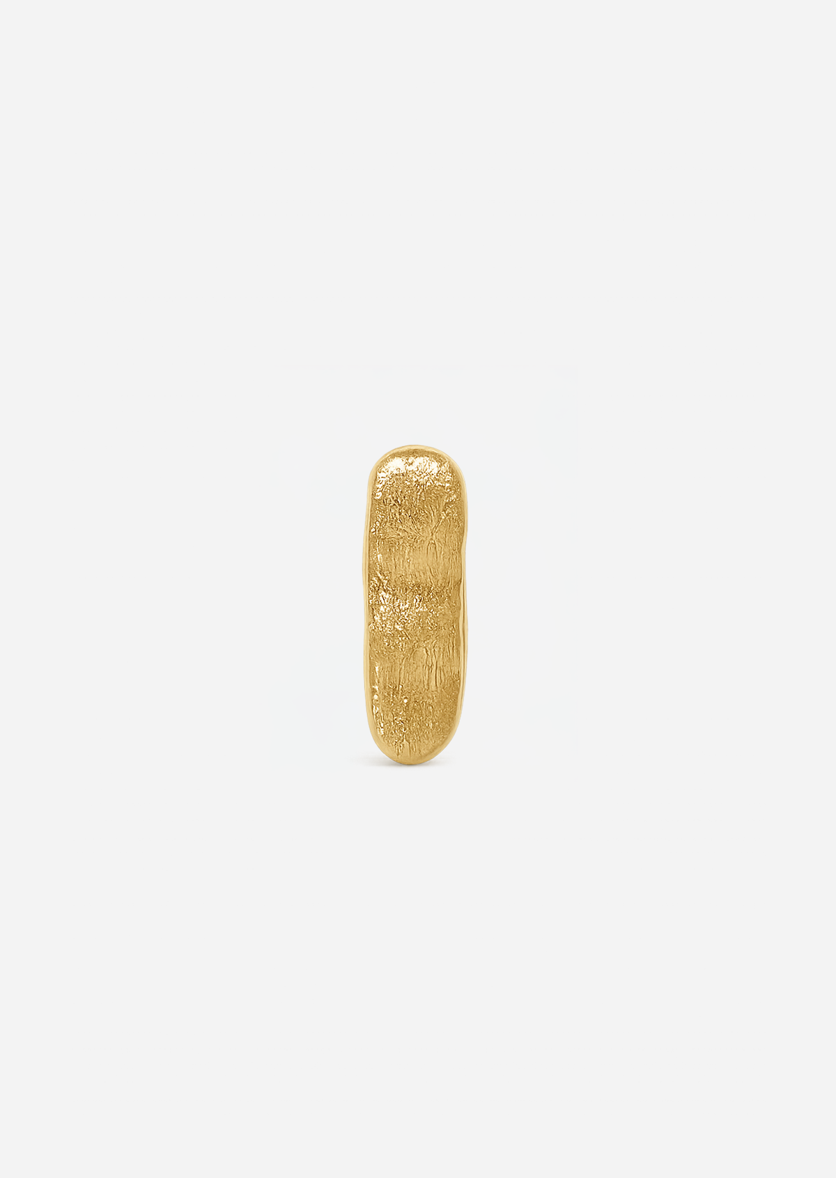 Ripple Gold Bar Threaded Flat Back Earring