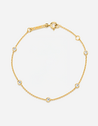Sacred 5 Diamond Station Bracelet