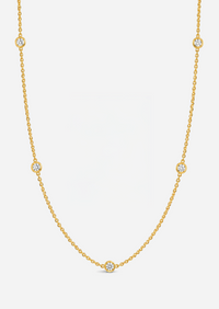Sacred 5 Diamond Station Necklace