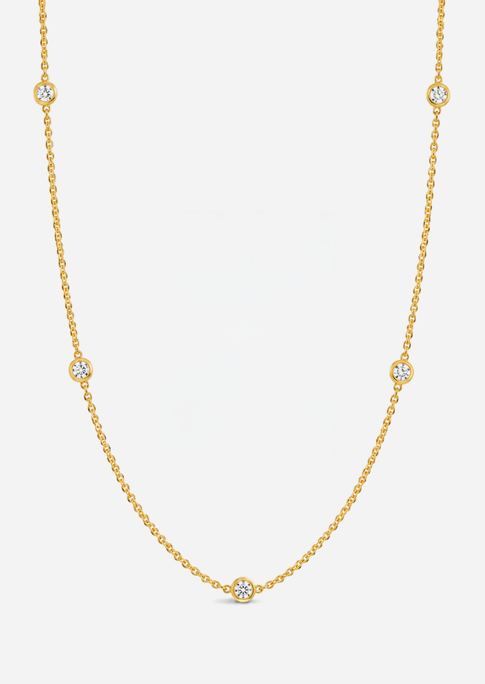 Sacred 5 Diamond Station Necklace