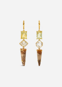 Soft Knock Green Aqua Earrings