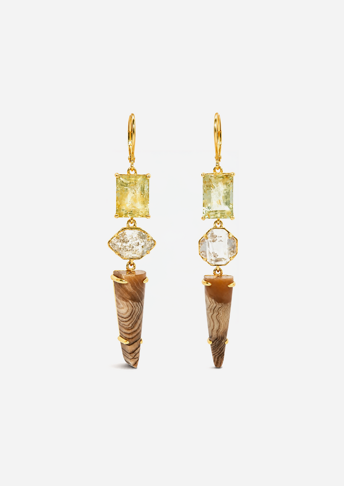 Soft Knock Green Aqua Earrings