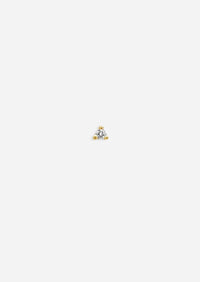 1.5mm Round Diamond Threaded Flat Back Earring | Single