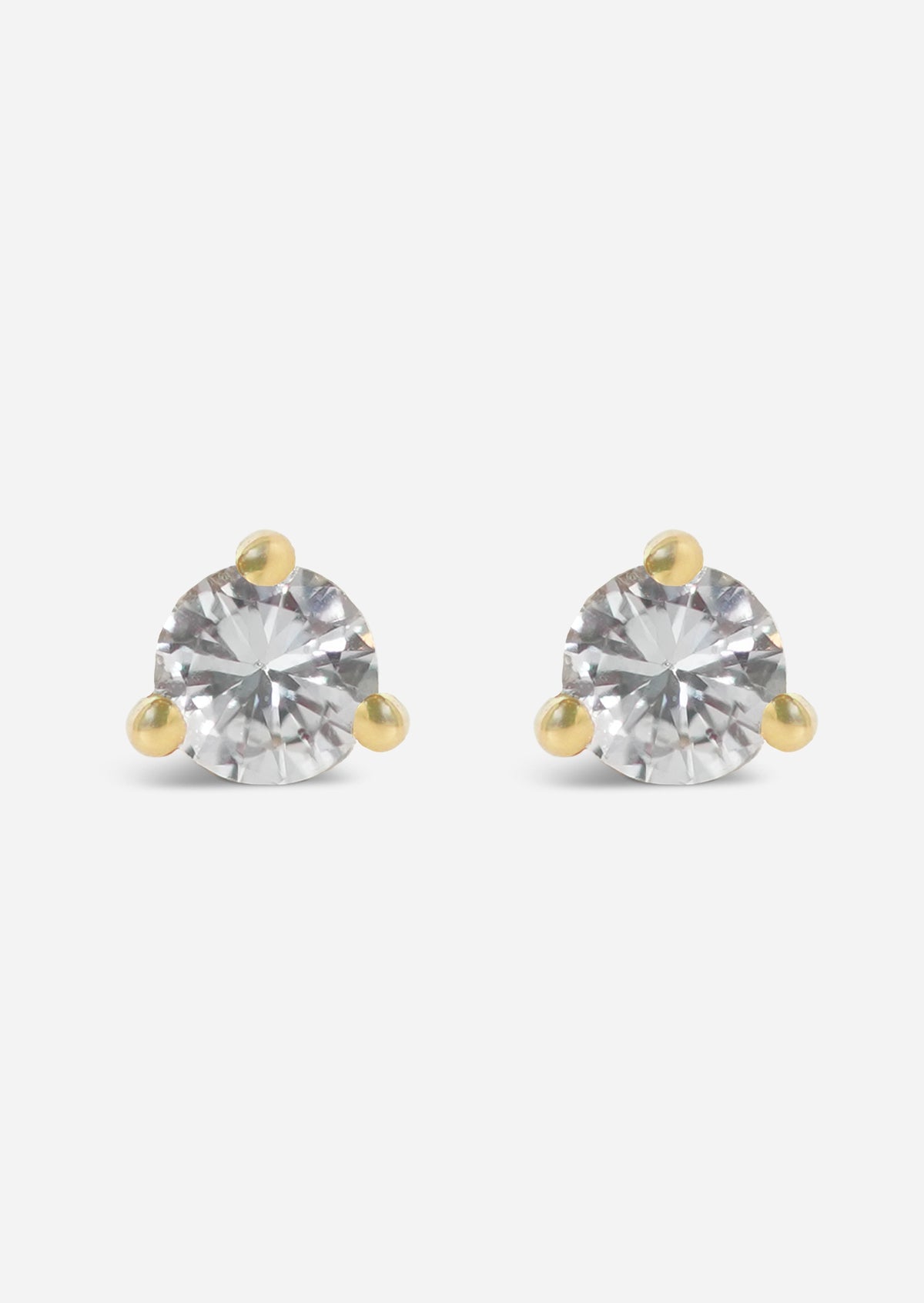 2mm Diamond Threaded Flat Back Earring | Single