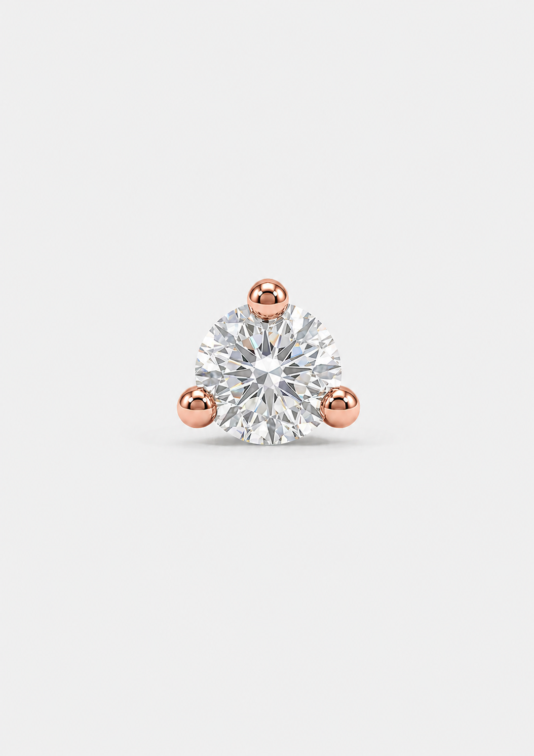2mm Diamond Threaded Flat Back Earring