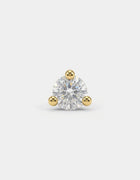 2mm Diamond Threaded Flat Back Earring