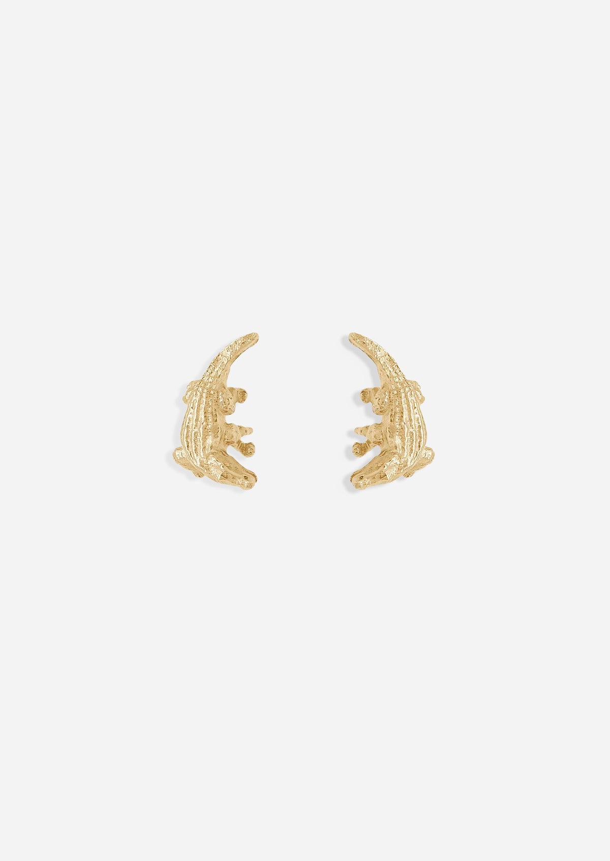 Alligator Threaded Flat Back Earring | Single