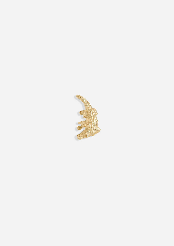 Alligator Threaded Flat Back Earring | Single