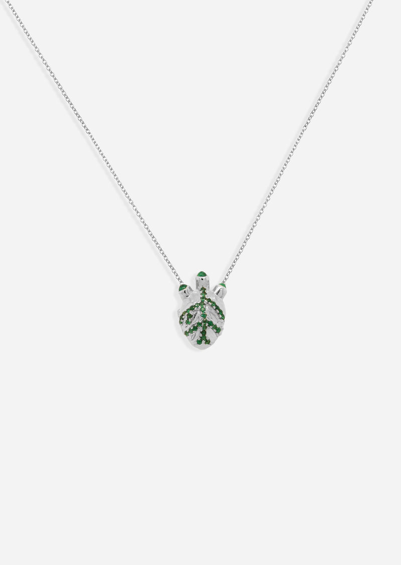 Anatomical Heart Locket - Emerald