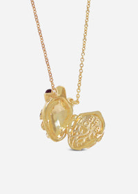 Anatomical Heart Locket - Ruby