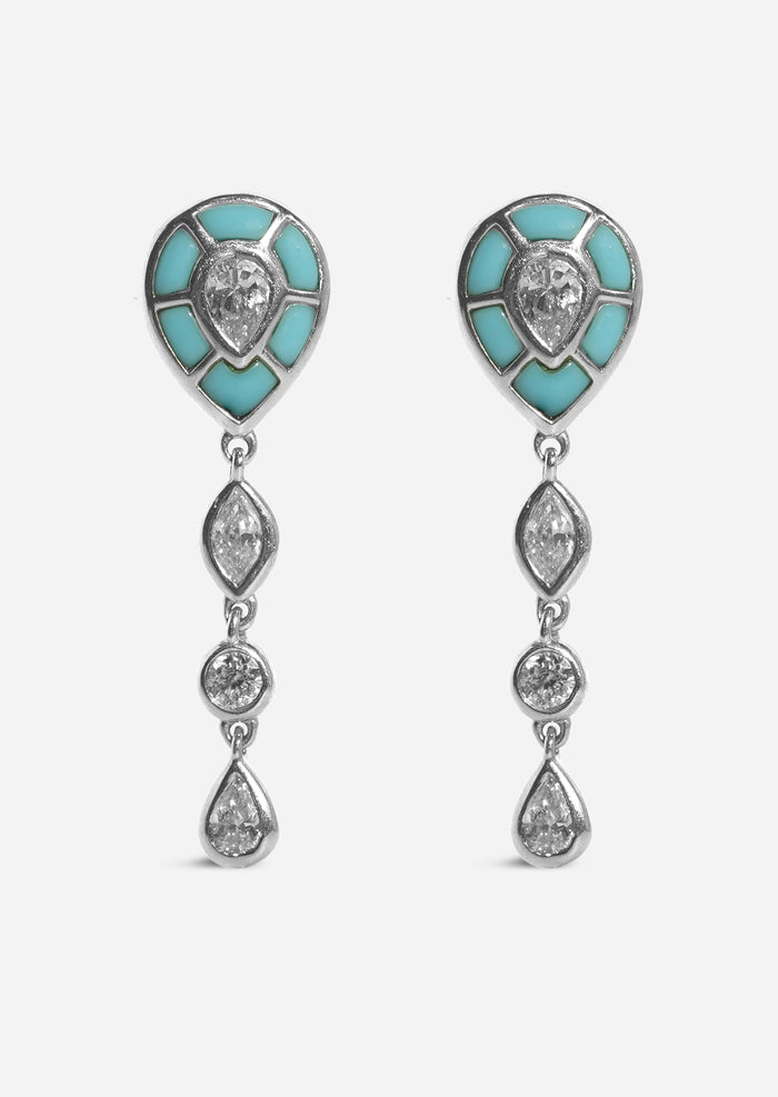 Ankh Inlay Earrings - Diamond