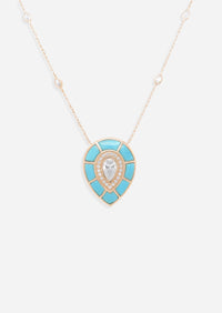 Ankh Inlay Necklace - Diamond