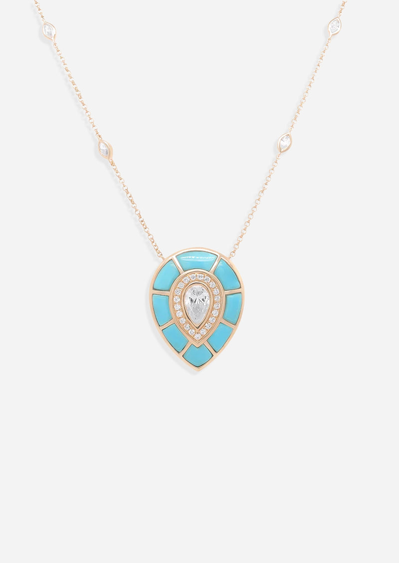 Ankh Inlay Necklace - Diamond