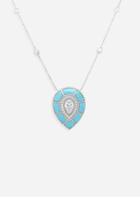 Ankh Inlay Necklace - Diamond