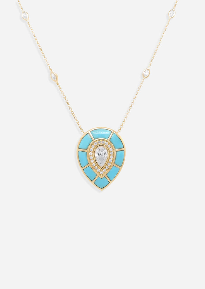 Ankh Inlay Necklace - Diamond