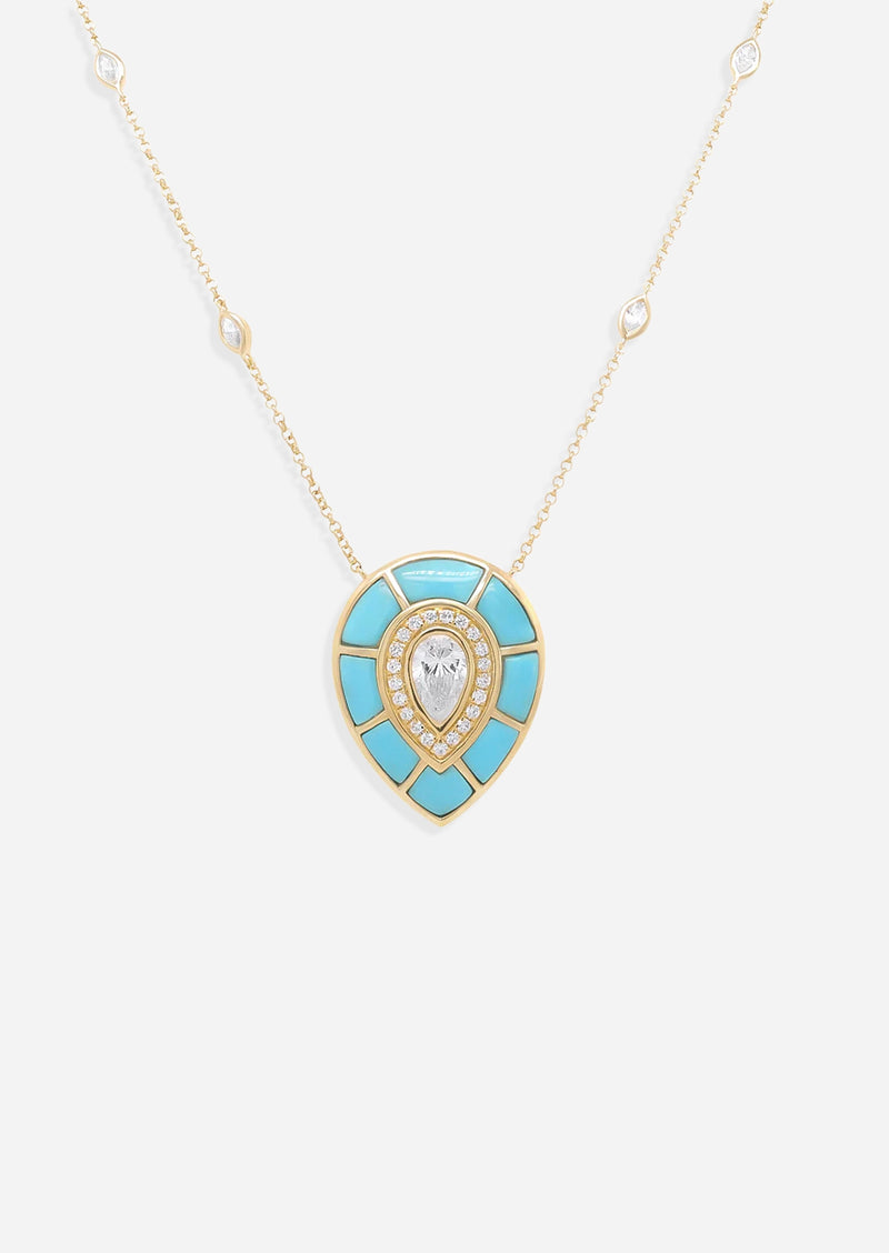 Ankh Inlay Necklace - Diamond