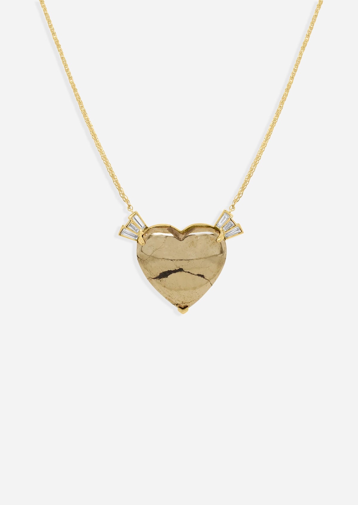 Winged Heart Necklace - Apache Gold