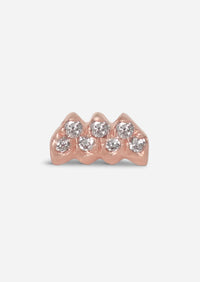 Aquarius Threaded Flat Back Earring