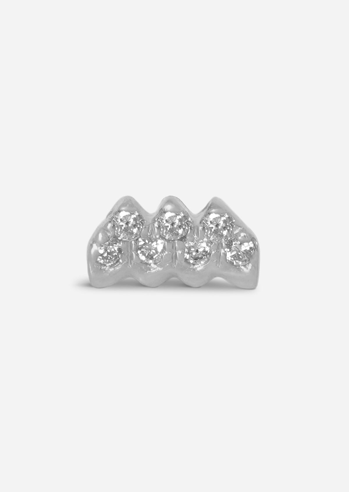 Aquarius Threaded Flat Back Earring