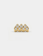 Aquarius Threaded Flat Back Earring