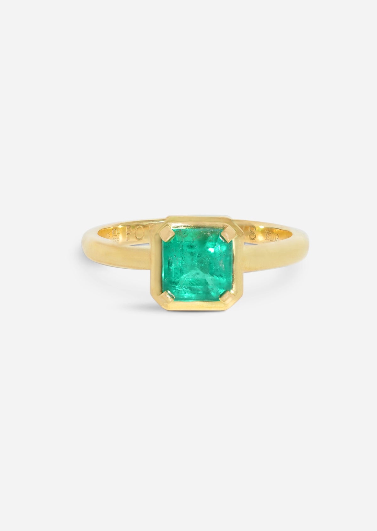 Asscher Emerald Ring