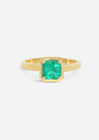 Asscher Emerald Ring