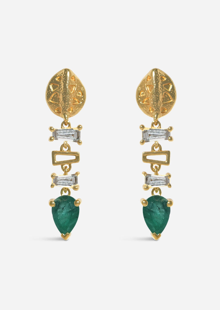 Backbone Baguette Earrings