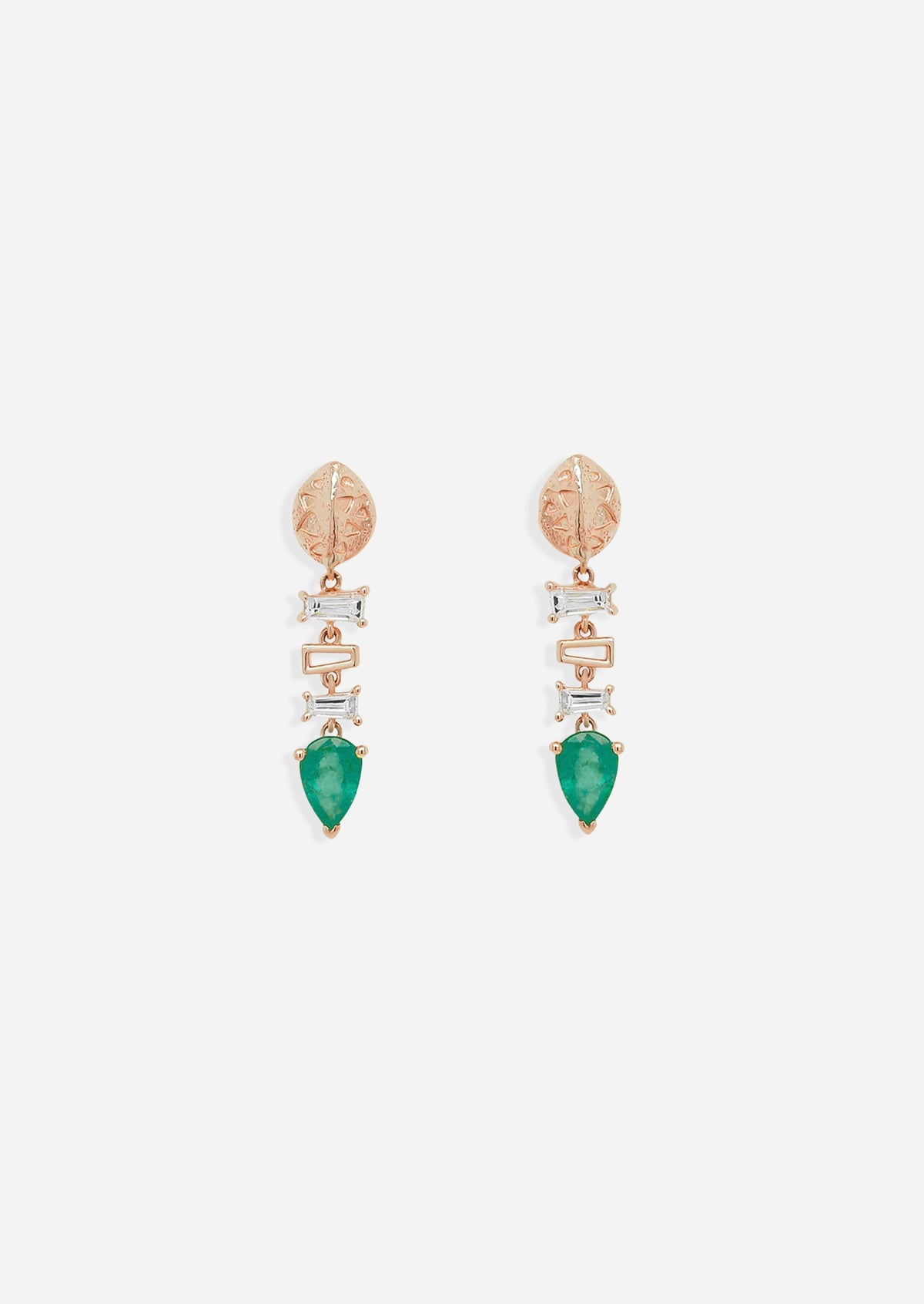 Backbone Baguette Earrings