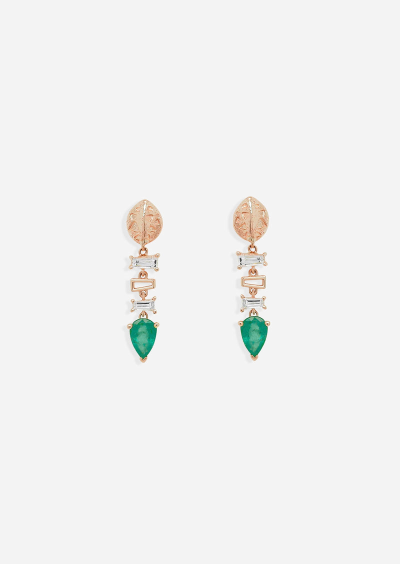 Backbone Baguette Earrings