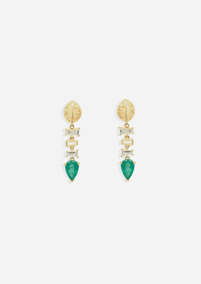 Backbone Baguette Earrings