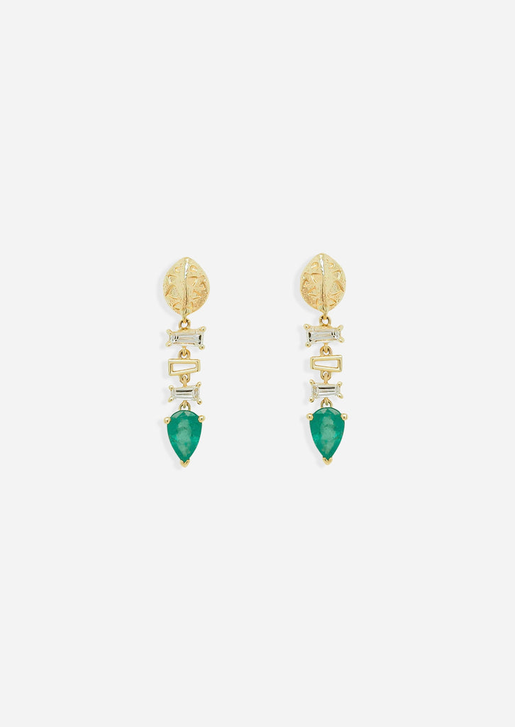 Backbone Baguette Earrings