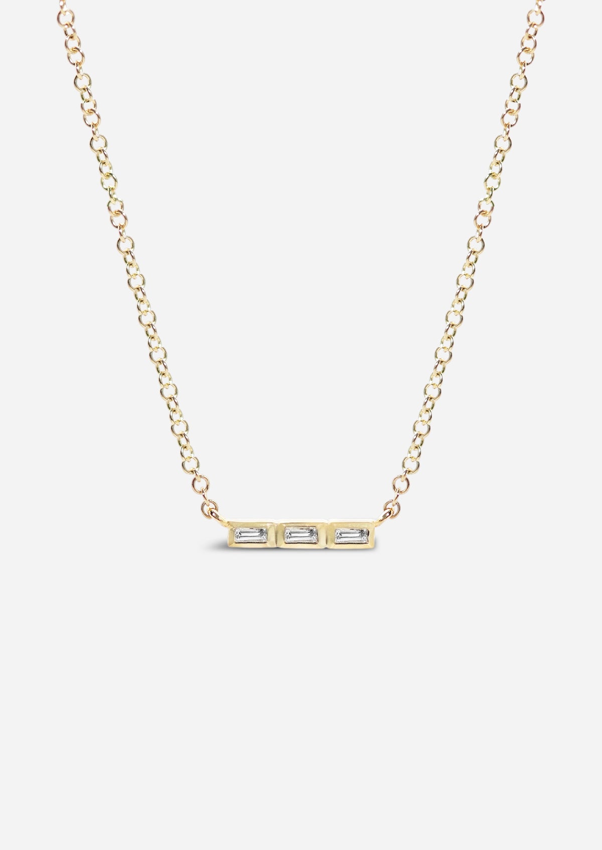 Baguette Bar Necklace