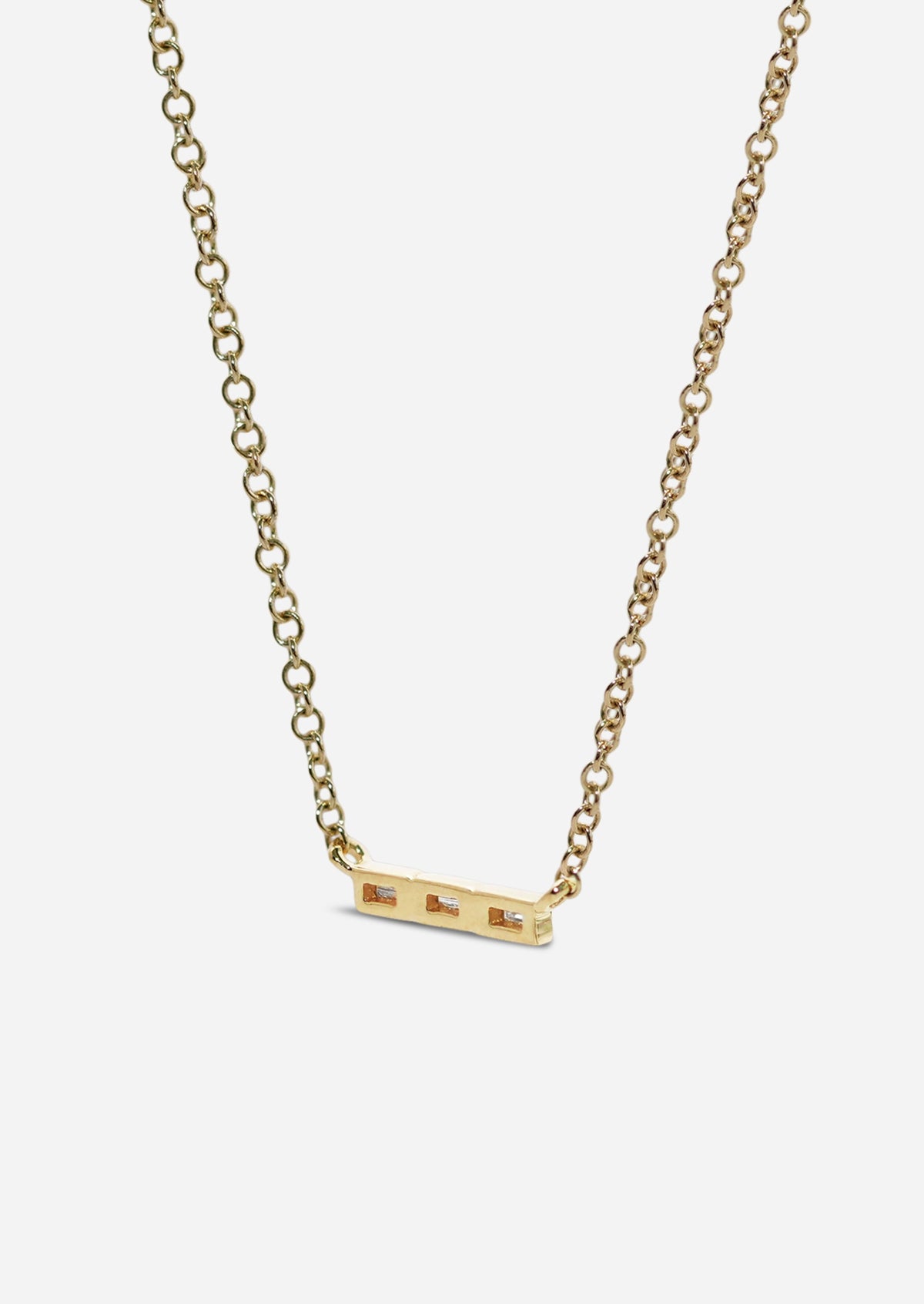Baguette Bar Necklace