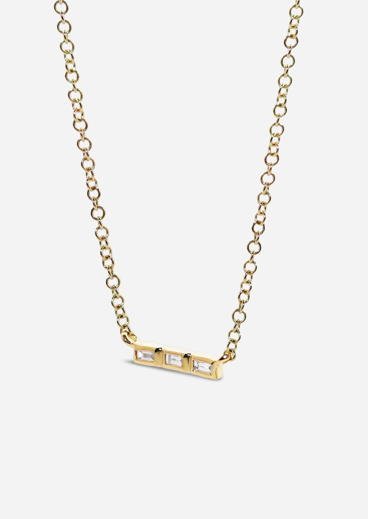 Baguette Bar Necklace