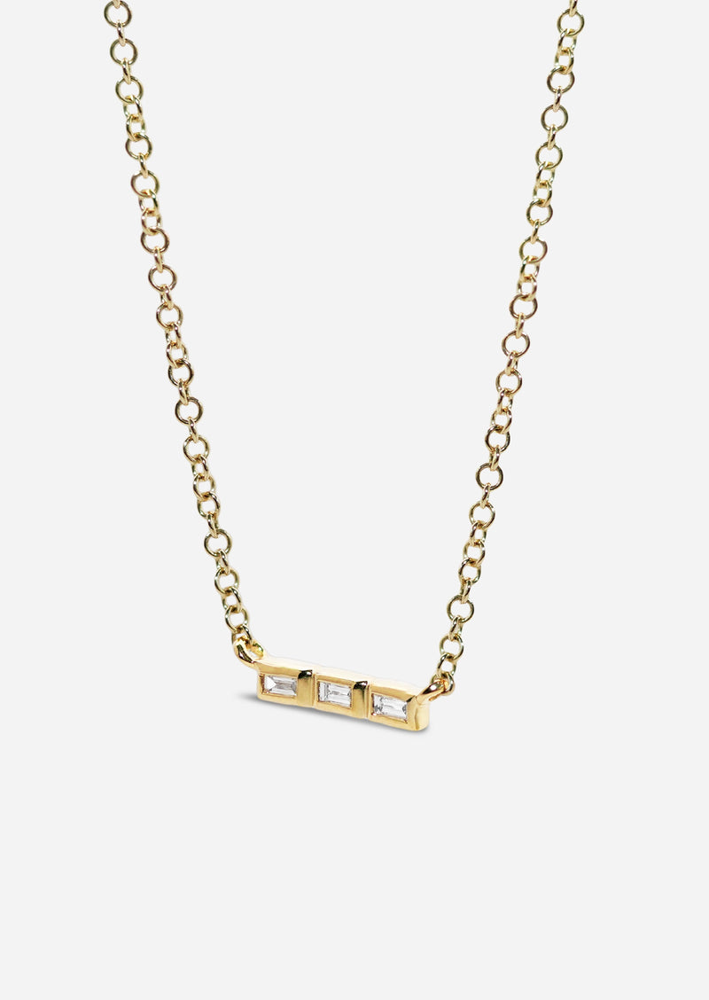 Baguette Bar Necklace