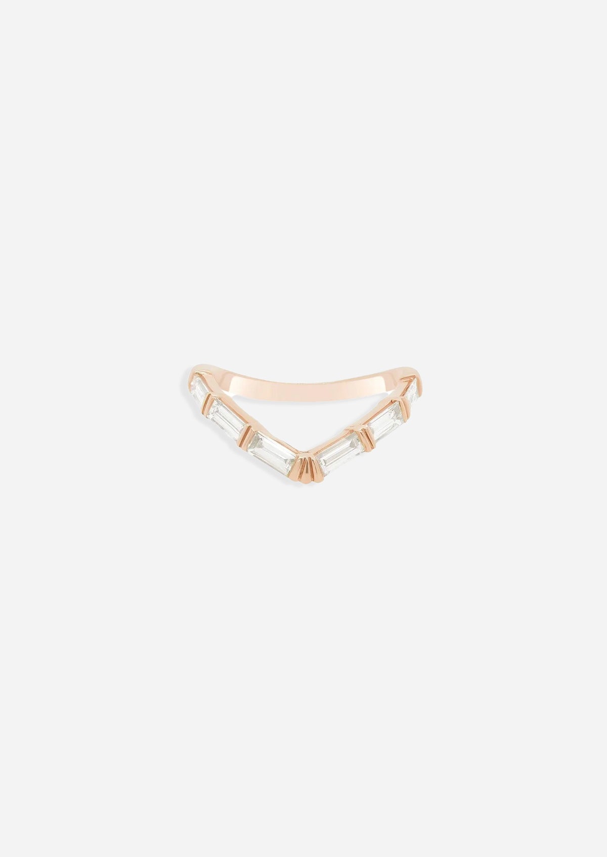 Baguette V Ring