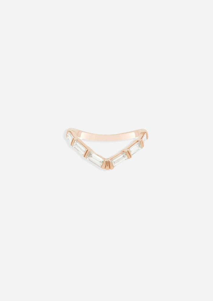 Baguette V Ring