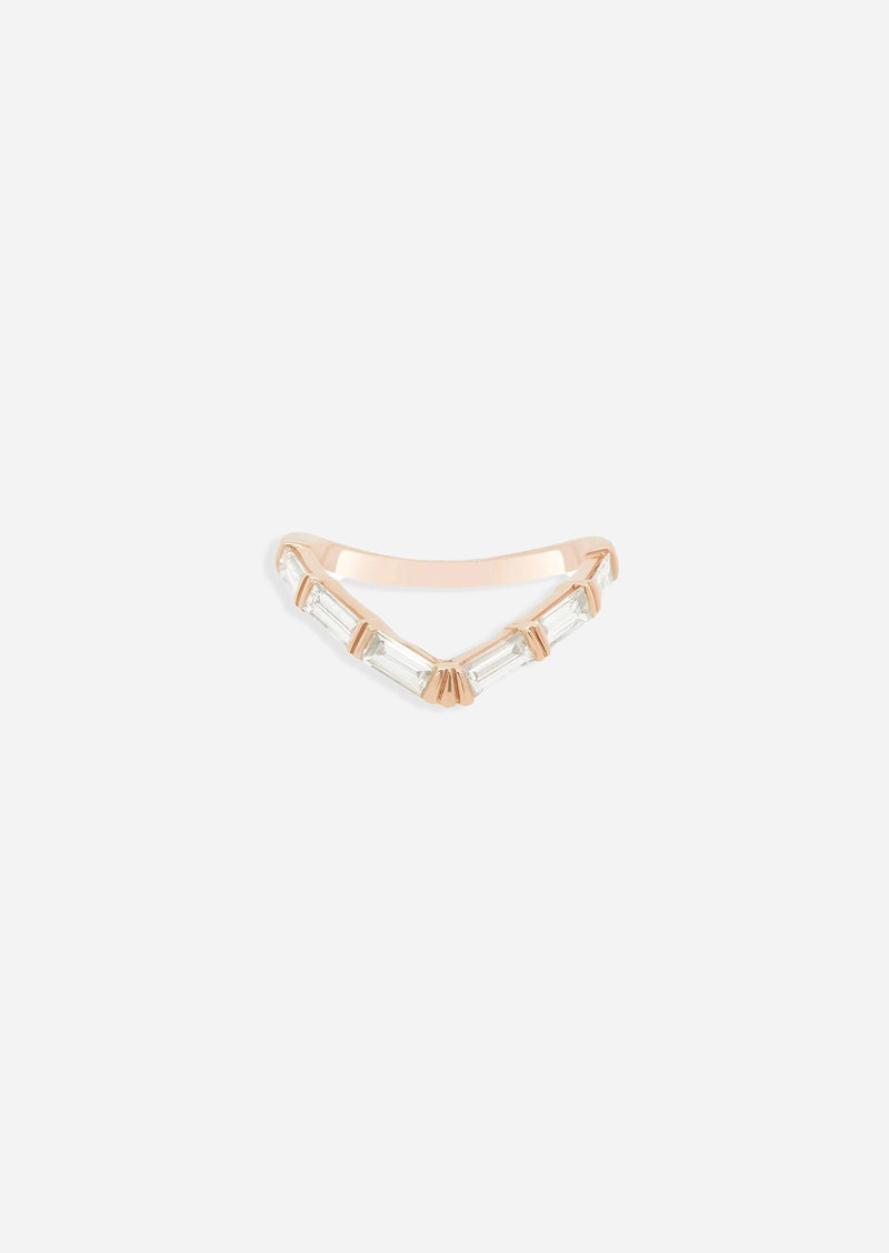 Baguette V Ring