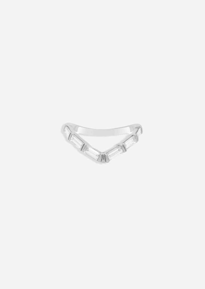 Baguette V Ring